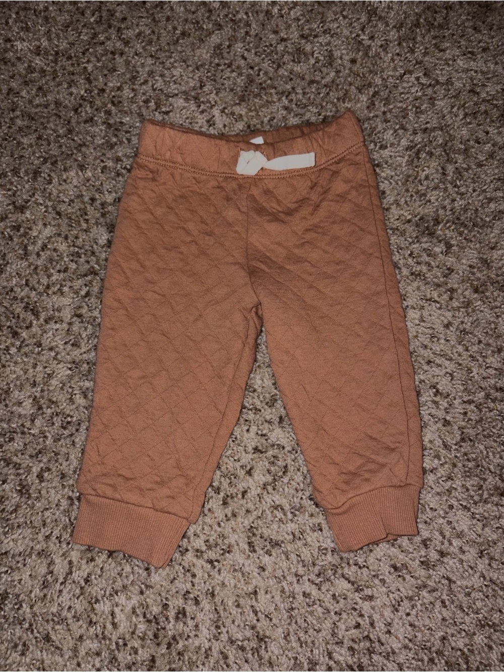 Carter's Quilted Tan Brown Kids Jogger Pants